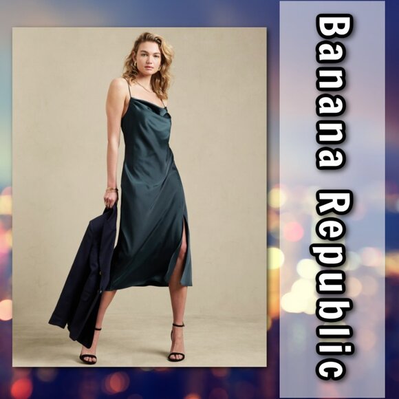 NWT Banana Republic Midi Slip Dress - Size L - Picture 1 of 7